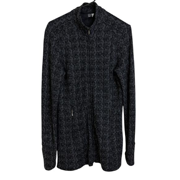 Ibex Juliet Zip Tunic Cardigan Sweater Large Gray Outdoors Merino Wool Zque Knit - Picture 1 of 12